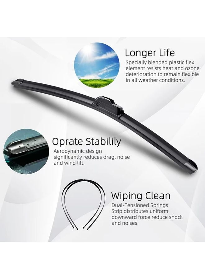 Hyundai Tucson TL 2016 2020 Front And Rear Windshield Wiper Blades Set 26 16 14 Inch - Image 4